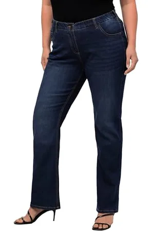 Ulla Popken Damen, große Größen, Bootcut-Jeans, 56