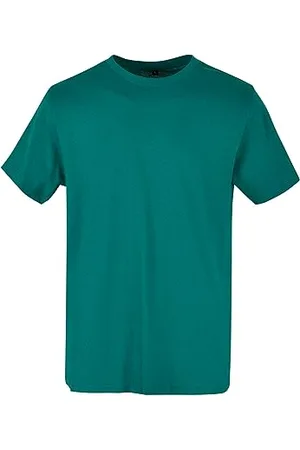 Build Your Brand Herren BB010-Basic Round Neck T-Shirt, Green, 3XL