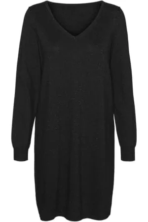VERO MODA Damen VMHAPPYSHINE LS 2WAY Short Dress Boo Minikleid, , Small