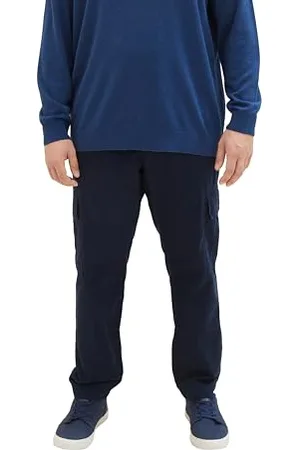 TOM TAILOR Herren 1039929 Regular Fit Cargo Hose aus Baumwolle, 10668-sky Captain Blue, 4XL