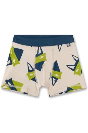Sanetta Jungen-Hipshorts mit Füchsen | Hochwertige und nachhaltige Unterhose für Jungen aus Baumwolle. Unterwäsche für Jungen 092