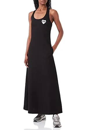 Moschino Damen Long With Crossed Shoulder Straps Dress, , 40 EU