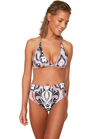 Trendyol Damen Women High Waist Normal Trotter Bikini Bottom Baby Badebekleidung, , 42