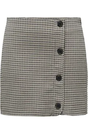 ONLY Damen ONLELIZA-Lettie HW Check Skirt TLR Rock, , 36