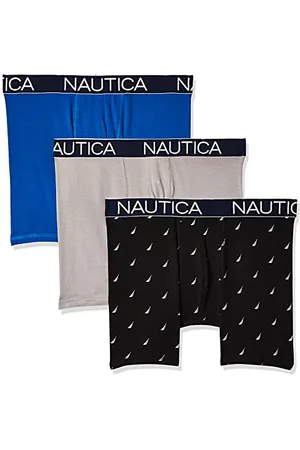 Nautica Herren 3-Pack Classic Cotton Stretch Boxer Briefs Retroshorts, , X-Large