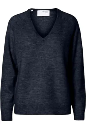SELECTED Damen SLFLULU New LS Knit V-Neck B NOOS Strickpullover, , M