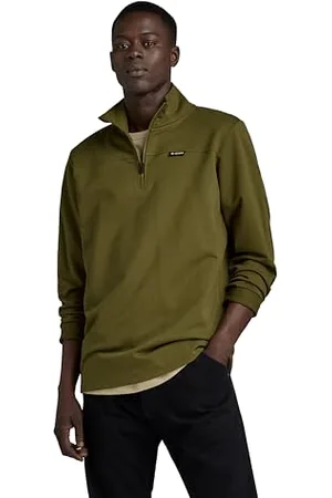 G-Star RAW Herren Half Zip Tweeter, , XL