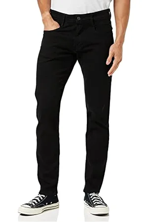 Replay Herren Jeans Anbass Slim-Fit, -2 (Schwarz), 34W / 36L