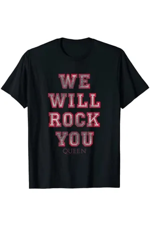Queen Official Wir werden dich rocken, Rosa T-Shirt