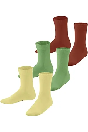 Falke Unisex Kinder Socken Family Mixed 3-Pack K SO Baumwolle einfarbig 3 Paar, , 19-22