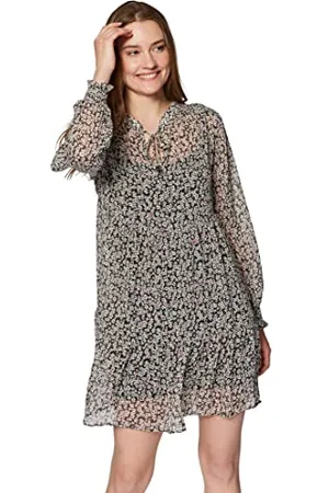 Mavi Damen Printed Dress Kleid, , XS/