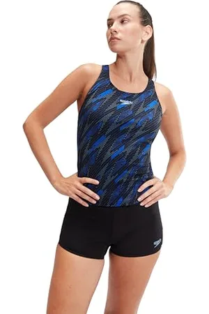 Speedo HyperBoom Tankini Tankini für Damen, Schwarz/ , 32