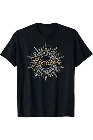 Fender Vintage Retro Sun Outline Centered Logo T-Shirt