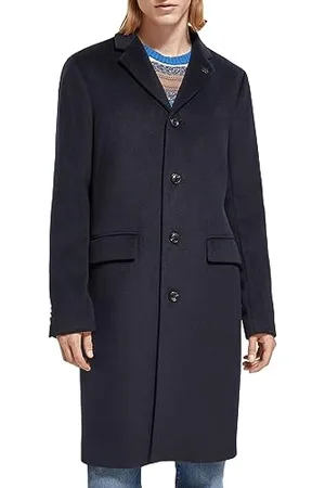Scotch&Soda Herren Classic Wool Blend Overcoat Wollmantel, , M