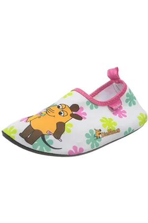 Playshoes Jungen Unisex Kinder Barfuß Badeslipper Aqua-Schuhe Blumen, , 18/19 EU