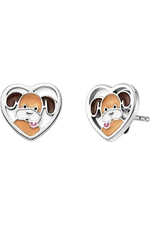 Engelsrufer Herzengel Mädchen Kinder Ohrstecker Ohrringe aus Sterling Silber und Emaille - Steckverschluss - nickelfrei