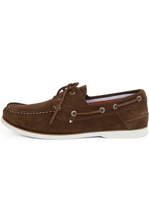 Tommy Hilfiger Herren Boat Schuhe Core aus Wildleder, Braun (Legacy Brown), 42