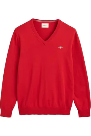 GANT Herren Classic Cotton V-Neck Pullover, , X-Large