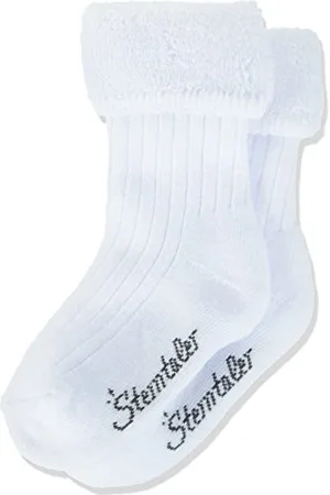 Sterntaler Unisex Baby babysokjes uni Socken, Weiß, EU 13-14