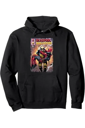 Marvel Deadpool & Wolverine Wolverine Saves Deadpool Comic Pullover Hoodie