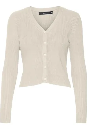 VERO MODA VMGLORY Rib LS V-Neck Cardigan GA NOOS