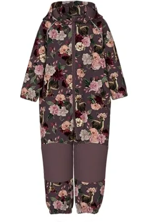 NAME IT Mädchen Nmfalfa08 Softshell Suit Aop1 Fo Noos Regenanzug, Lila, 98
