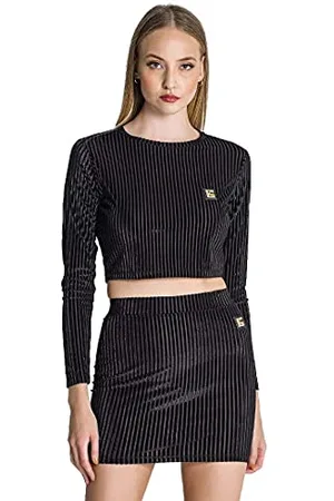 Gianni Kavanagh Damen Schwarzes Destiny Langarm-T-Shirt, X-Large