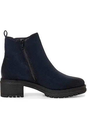 Jana Damen Chelsea Boots Wasserabweisend Vegan, Blau , 39 EU