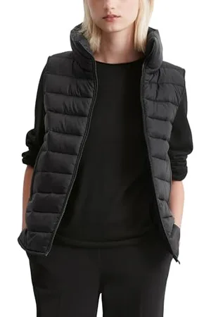 Marc O’ Polo Marc OߴPolo Damen Steppweste wasserabweisend leicht, Schwarz (Black), 38
