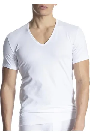 Calida Cotton Code T-Shirt Herren, mit V-Ausschnitt