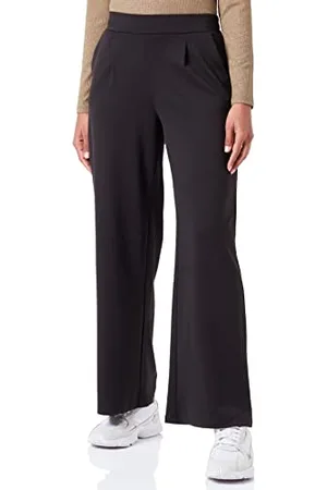 Ichi IHKATE SUS Long Wide PA2 Damen Hose Stoffhose mit Stretch hoher Elastikbund weiter Schnitt, Größe:2XL, Farbe: