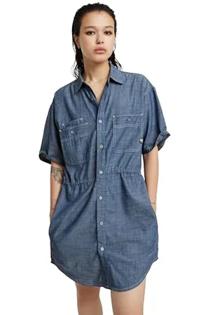 G-Star Damen Relaxed Drawcord Kleid, , L