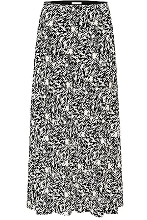 Part Two Damen Damenrock, Midi-Länge, A-Linie, Bequeme Taille, bedruckter Stoff Rock, , 40