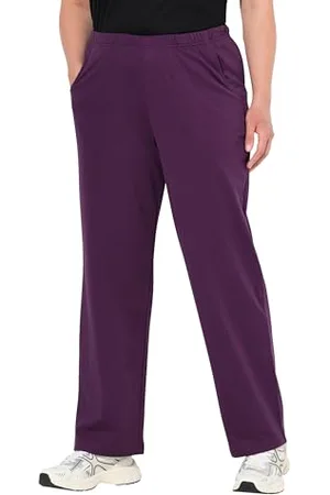 Ulla Popken Damen große Größen Übergrößen Plus Size Jogginghose, gerades Bein, Gummibund