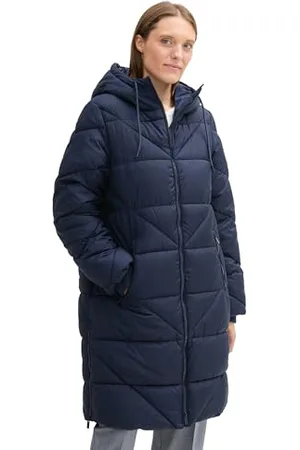 TOM TAILOR Damen Puffer Parka mit Kapuze, , S