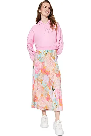 Trendyol Damen Skirt-Multi-Color-Maxi Baby Rock, , 34