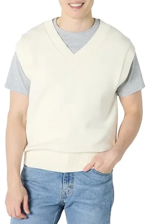 Amazon Herren Ärmelloses V-Ausschnitt-Top mit Lockerem Schnitt, , XS