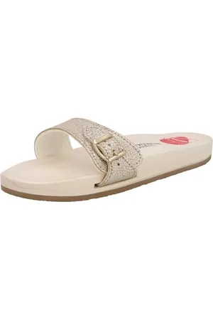 Berkemann Unisex Original Sandale Holzschuh, Gold/Glitter, 43 1/3 EU