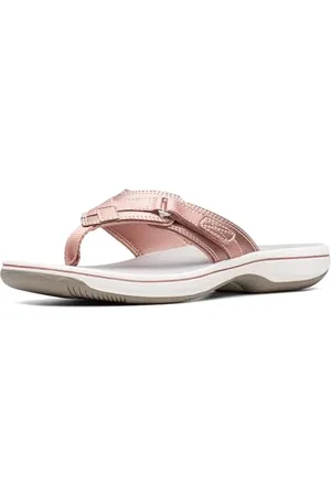 Clarks Damen Breeze Sea Flipflop, Rotgold-Kunststoff, 40 EU