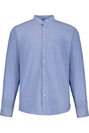 JP 1880 Herren große Größen Übergrößen Menswear L-8XL Hemd, Langarm, Leinenmix, Stehkragen, Modern Fit 3XL 790394710-3XL