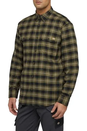 Dickies Mens Flex Flannel LS Relaxed Shirts, , S