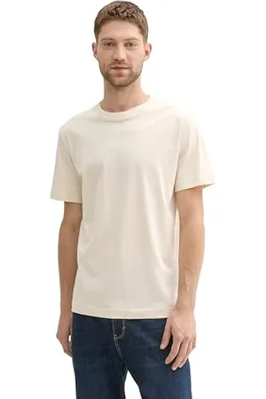 TOM TAILOR Herren 1043417 Basic T-Shirt mit Baumwolle, 27469-Smooth Light Sand, 3XL
