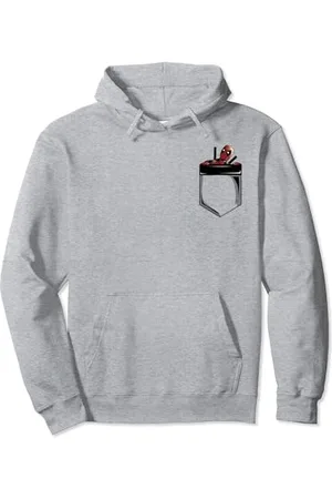 Marvel Deadpool Faux Pocket Pullover Hoodie