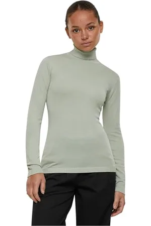 Urban classics Damen TB6115-Ladies Knitted Turtleneck Sweater Sweatshirt, , 5XL