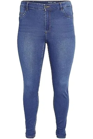 Noisy May Damen Nmcallie Hw Vi021mb Curve Noos Jeanshose, Bleu Jean, 52W / 30L EU
