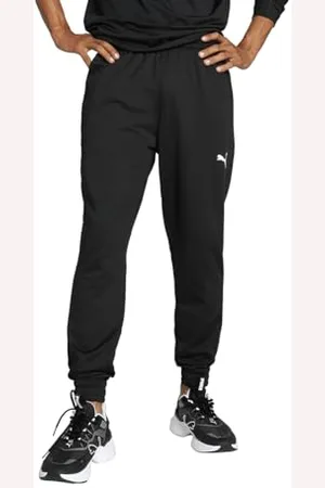 PUMA Unisex Train All Day French Terry Hose Strickhose, Schwarz, S