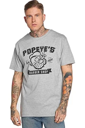 Merchcode Herren MC179-Popeye Barber Shop Tee T-Shirt, , 3XL
