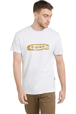 G-Star Herren Destroyed Old Skool Logo T-Shirt, , XL