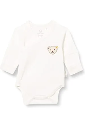 Steiff Unisex Baby Basic Wickelbody Langarm Unterwäsche, , 74