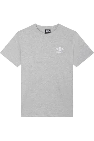 Umbro Herren Core Classic Tee T-Shirt, Grau meliert/Weiß, L